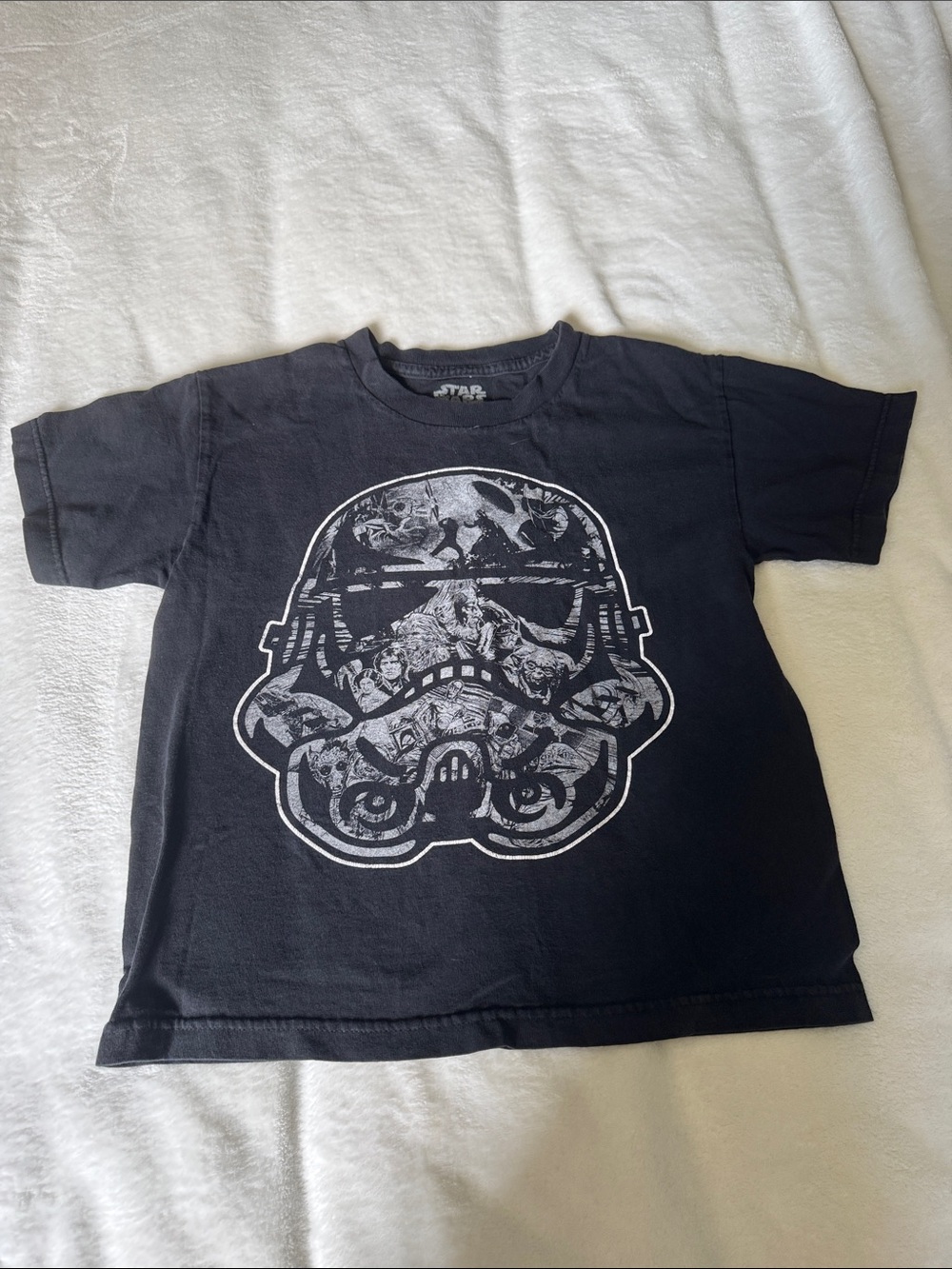 Star Wars Black Kids Short Sleeve Stormtrooper Tee